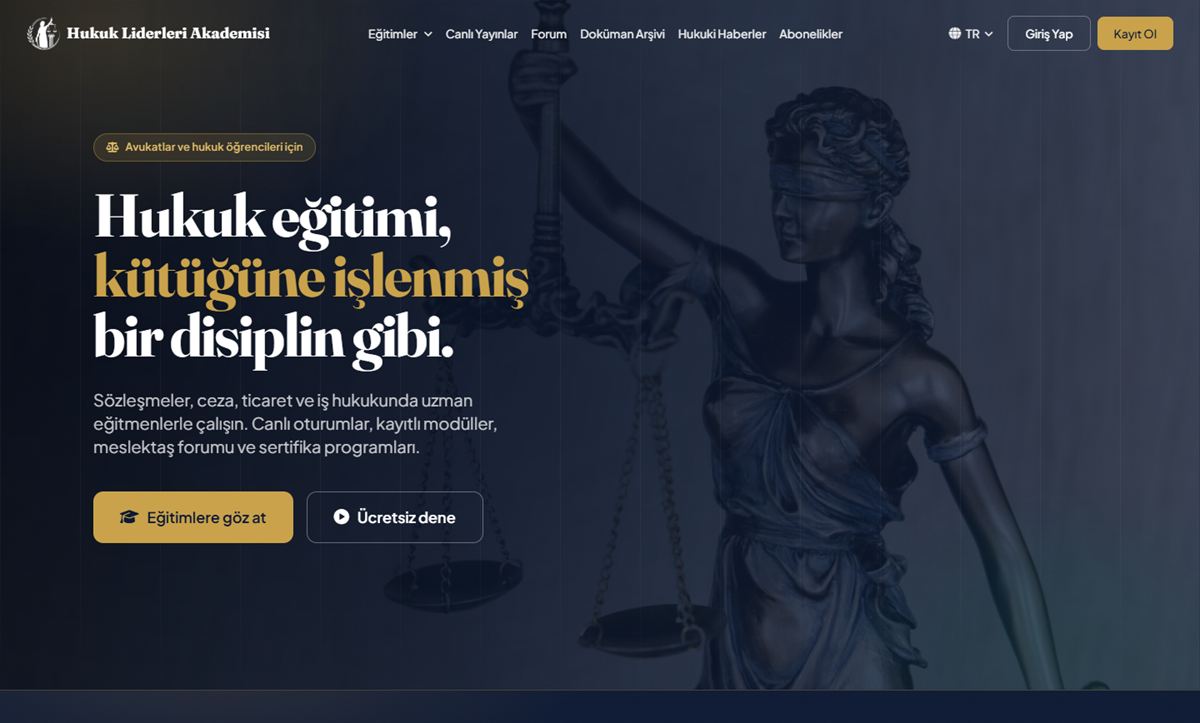Hukuk Liderleri — Hukuk Eğitim Platformu